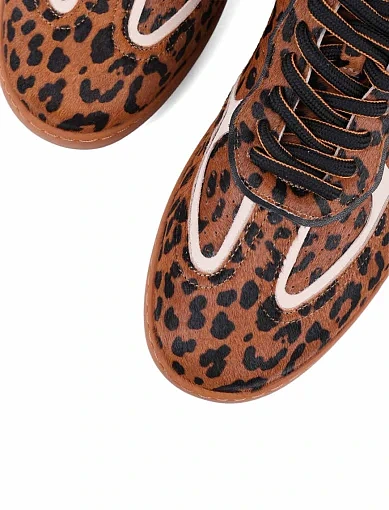 Жіночі кеди MIRATON шкіряні леопардові - фото 5 - Miraton