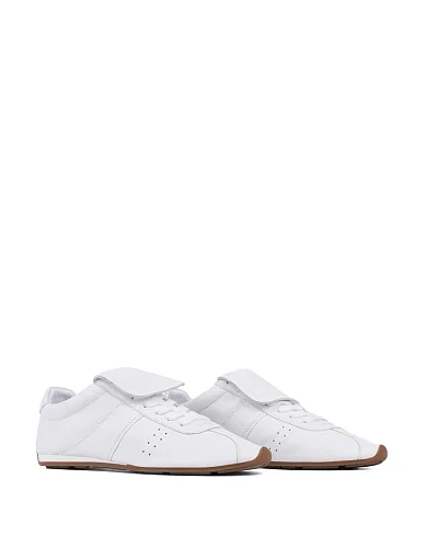 Жіночі кросівки MIRATON шкіряні білі - фото 4 - Miraton