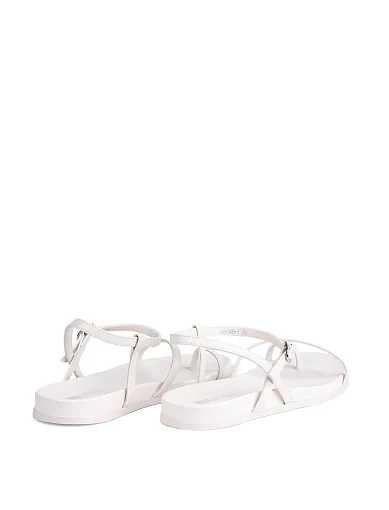 Жіночі сандалі MIRATON шкіряні рисового кольору - фото 4 - Miraton