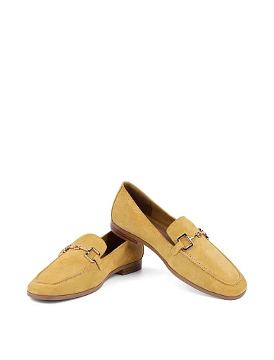 Жіночі сліпери MIRATON замшеві жовті - фото 2 - Miraton