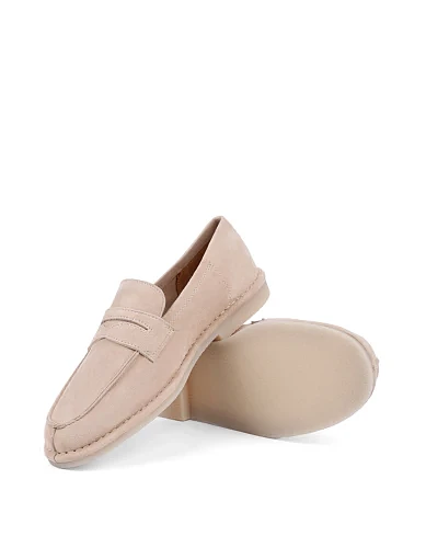 Жіночі сліпери Attizzare бежеві велюрові - фото 2 - Miraton