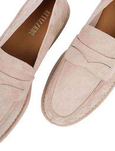 Жіночі сліпери Attizzare бежеві велюрові - фото 5 - Miraton