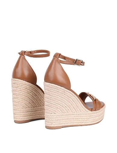 Жіночі босоніжки MIRATON шкіряні коричневі - фото 5 - Miraton