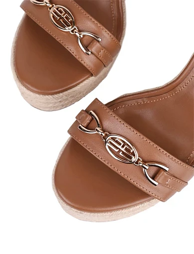 Жіночі босоніжки MIRATON шкіряні коричневі - фото 6 - Miraton