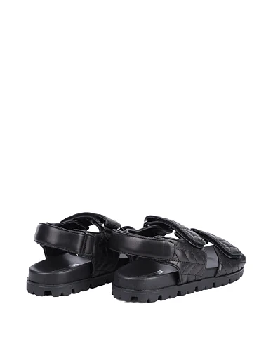 Жіночі сандалі MIRATON шкіряні чорні - фото 4 - Miraton