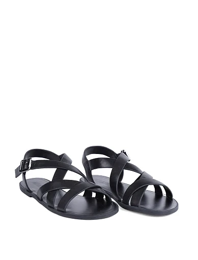 Жіночі сандалі MIRATON шкіряні чорні(202-24114-2-1) - фото 3 - Miraton