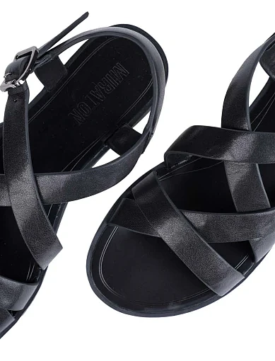 Жіночі сандалі MIRATON шкіряні чорні(202-24114-2-1) - фото 5 - Miraton