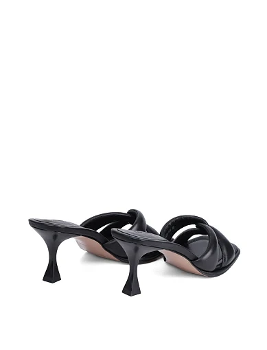 Жіночі сабо MIRATON шкіряні чорні - фото 4 - Miraton