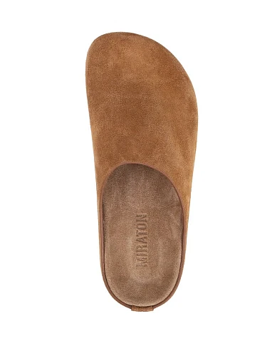 Жіночі сліпери MIRATON велюрові коричневі - фото 6 - Miraton