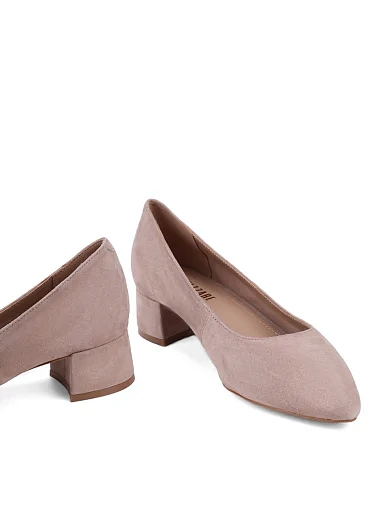 Жіночі туфлі Attizzare велюрові бежеві - фото 2 - Miraton