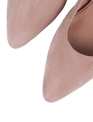 Жіночі туфлі Attizzare велюрові бежеві - фото 5 - Miraton