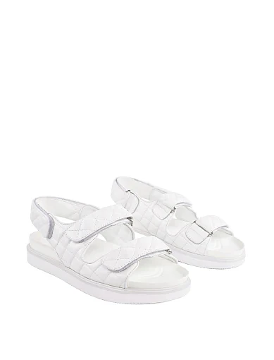 Жіночі сандалі Attizzare шкіряні білі - фото 2 - Miraton