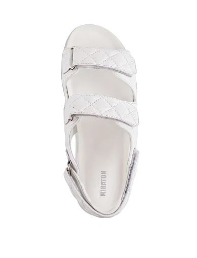 Жіночі сандалі Attizzare шкіряні білі - фото 4 - Miraton