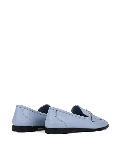 Женские слиперы MIRATON кожаные голубые - фото 5 - Miraton