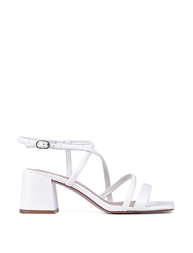 Жіночі босоніжки MIRATON шкіряні білі - фото 2 - Miraton