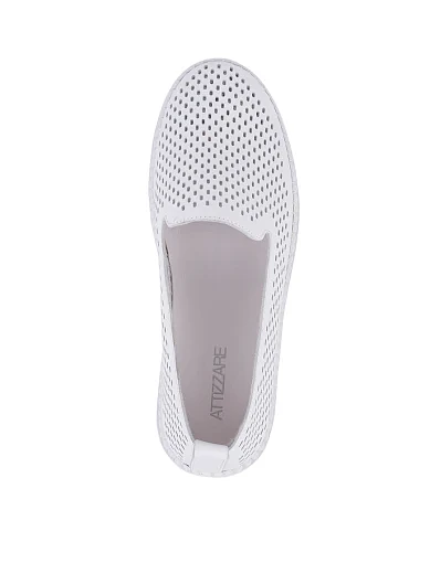 Жіночі сліпери Attizzare шкіряні білі - фото 4 - Miraton