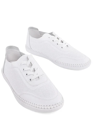 Жіночі кеди Attizzare шкіряні білі - фото 5 - Miraton