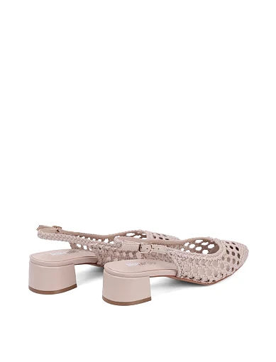 Жіночі туфлі MIRATON шкіряні бежеві - фото 4 - Miraton