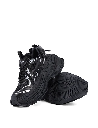 Женские кроссовки MIRATON кожаные черные - фото 2 - Miraton