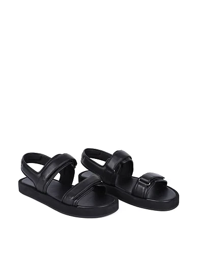 Чоловічі сандалі Miguel Miratez шкіряні чорні (JR588-1B) - фото 3 - Miraton