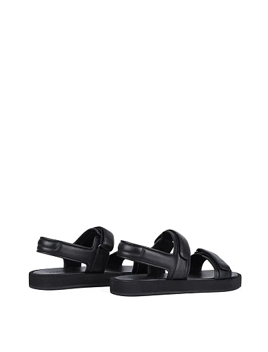 Чоловічі сандалі Miguel Miratez шкіряні чорні (JR588-1B) - фото 4 - Miraton