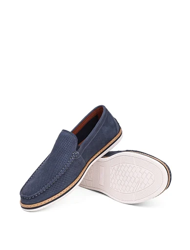 Чоловічі туфлі Miguel Miratez туфлі Miguel Miratez з нубуку сині (MC263BB-1B) - фото 2 - Miraton
