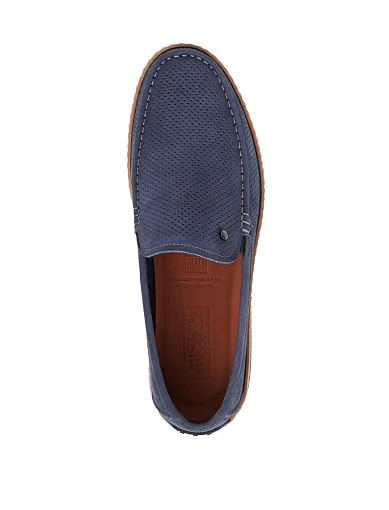 Чоловічі туфлі Miguel Miratez туфлі Miguel Miratez з нубуку сині (MC263BB-1B) - фото 5 - Miraton