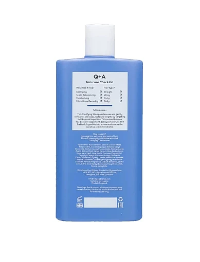 Шампунь для интенсивного очищения Q+A Clarifying Shampoo, 250ml - фото 3 - Miraton