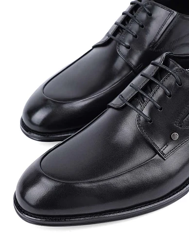 Чоловічі туфлі оксфорди Miguel Miratez шкіряні чорні (T218-205-AB16) - фото 5 - Miraton