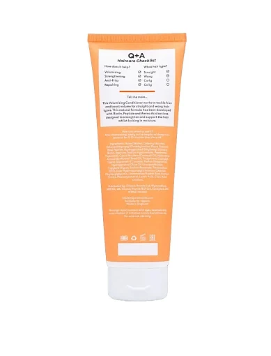 Кондиционер для создания объема волос Q+A Volumising Conditioner, 250ml - фото 3 - Miraton
