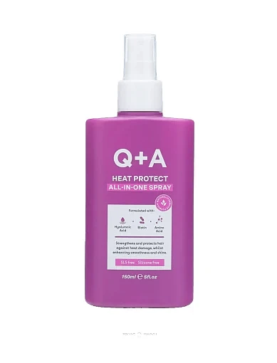 Термозащита для волос Q+A Heat Protect All-in-One Spray, 150ml фото 1
