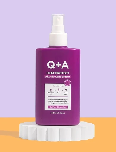 Термозащита для волос Q+A Heat Protect All-in-One Spray, 150ml - фото 2 - Miraton