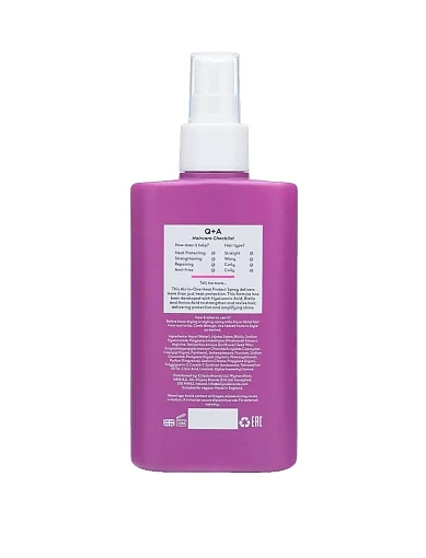 Термозащита для волос Q+A Heat Protect All-in-One Spray, 150ml - фото 4 - Miraton