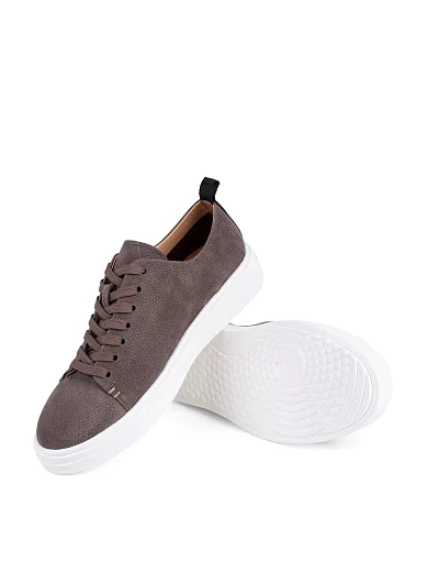 Чоловічі кеди MIRATON із нубуку бежеві (A316-G54-LMS8) - фото 2 - Miraton