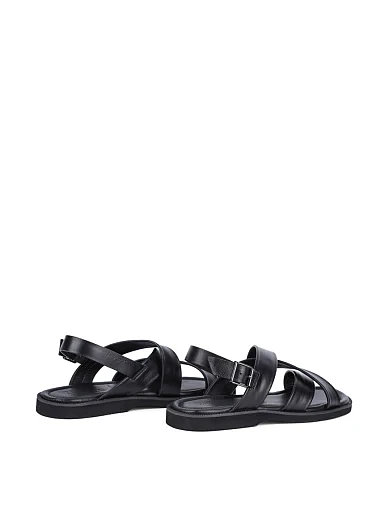 Чоловічі сандалі Miguel Miratez шкіряні чорні (KB21769-2 SS25) - фото 4 - Miraton