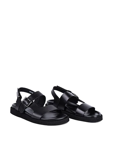 Чоловічі сандалі Miguel Miratez шкіряні чорні (KB502E-9) - фото 3 - Miraton