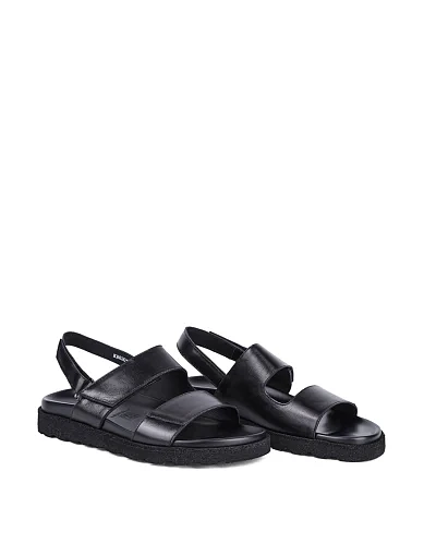 Чоловічі сандалі Miguel Miratez шкіряні чорні (KB83011-1) - фото 3 - Miraton