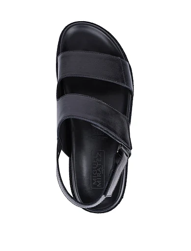 Чоловічі сандалі Miguel Miratez шкіряні чорні (KB83011-1) - фото 5 - Miraton