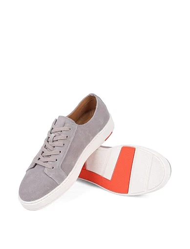 Мужские кеды MIRATON замшевые серые - фото 2 - Miraton