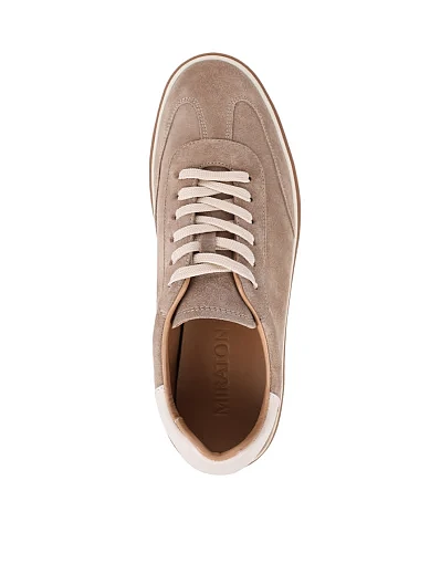 Чоловічі кеди MIRATON замшеві бежеві (994-1-C203) - фото 5 - Miraton