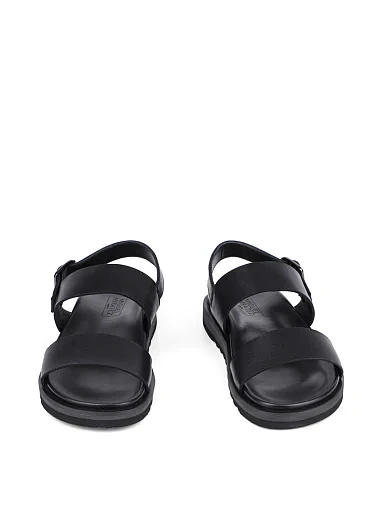 Чоловічі сандалі Miguel Miratez шкіряні чорні (JL3110-4) - фото 2 - Miraton