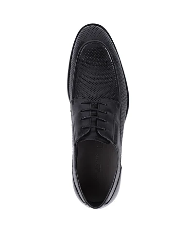 Чоловічі туфлі Miguel Miratez шкіряні чорні (23256A-705-T1) - фото 2 - Miraton