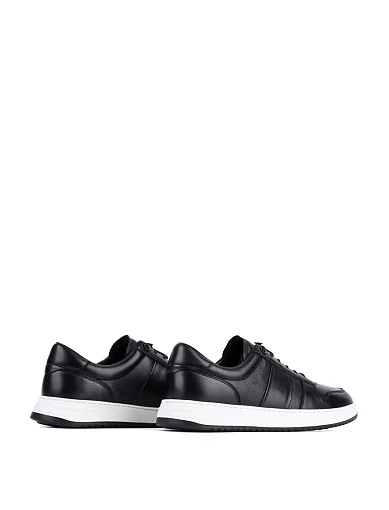 Чоловічі кеди MIRATON шкіряні чорні (Q183A-3B) - фото 4 - Miraton