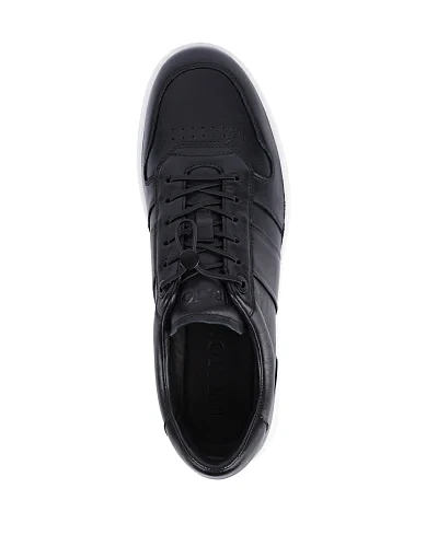 Чоловічі кеди MIRATON шкіряні чорні (Q183A-3B) - фото 5 - Miraton