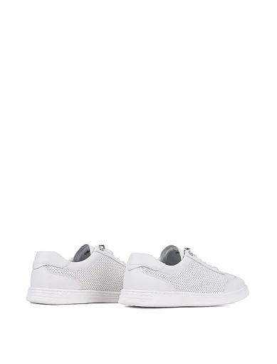 Чоловічі кеди MIRATON шкіряні білі (Q198B-3А) - фото 4 - Miraton