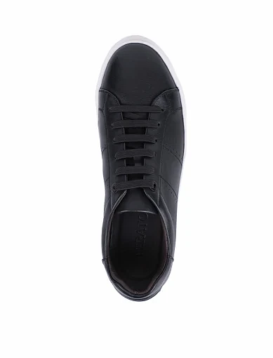 Чоловічі кеди MIRATON шкіряні чорні (0846AB-21-D01) - фото 2 - Miraton