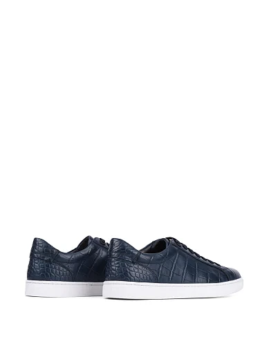 Чоловічі кеди MIRATON шкіряні сині (8821AB-22-D02) - фото 4 - Miraton