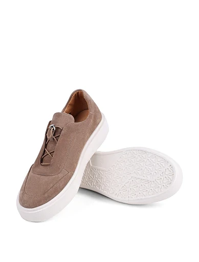 Чоловічі кеди MIRATON замшеві бежеві (06623AB-20-MU26) - фото 2 - Miraton