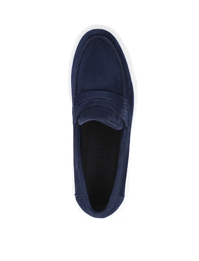 Чоловічі туфлі лофери Miguel Miratez замшеві сині (M171AB-22-Y41) - фото 2 - Miraton