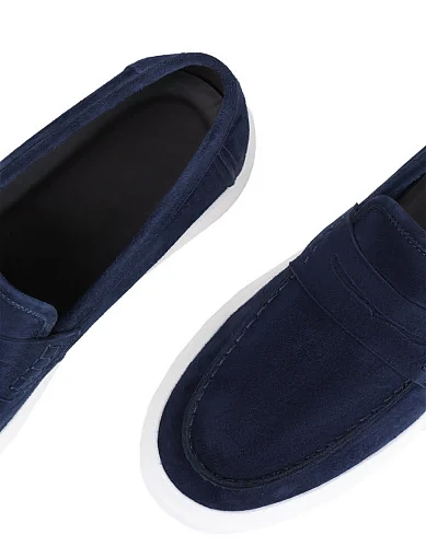 Чоловічі туфлі лофери Miguel Miratez замшеві сині (M171AB-22-Y41) - фото 5 - Miraton